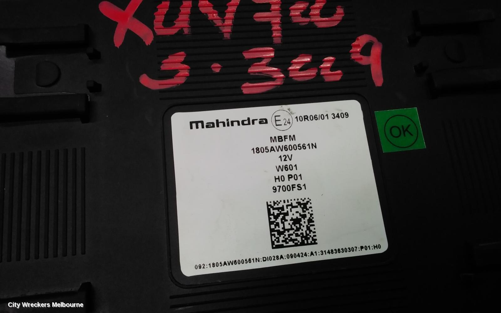MAHINDRA XUV700, W601, 01/2023 ONWARDS, 1805AW600561N CONTROL UNIT : 140712