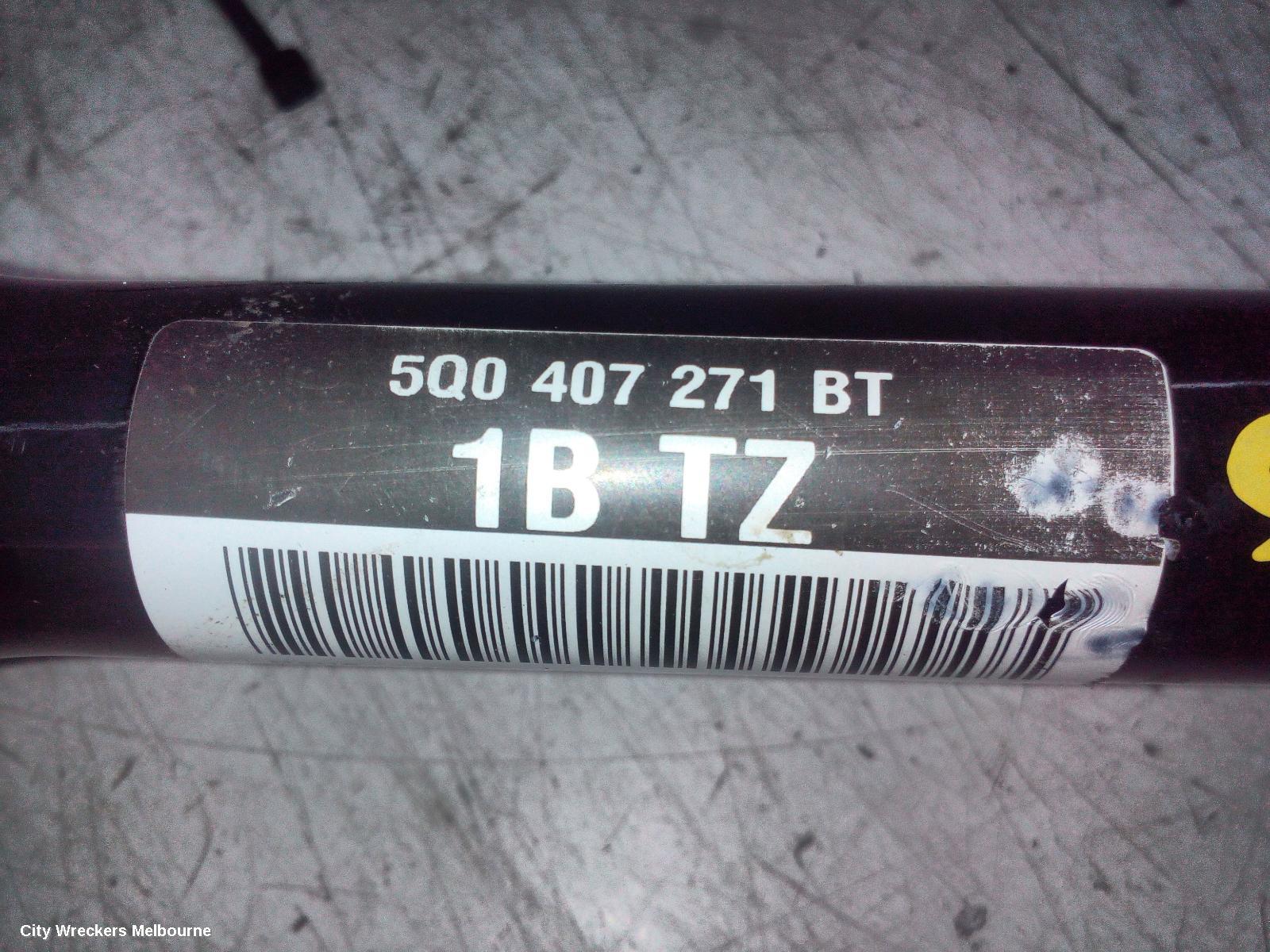 AUDI A3 LEFT DRIVESHAFT, FRONT, PETROL, 1.4, CPTA/CZEA CODE, 8V (A3), 03/2013 - 10/2020