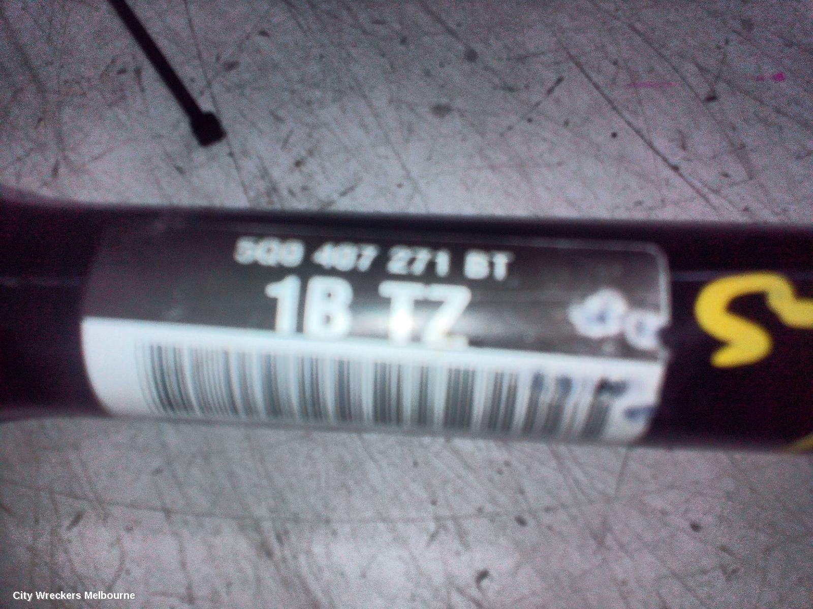 AUDI A3 LEFT DRIVESHAFT, FRONT, PETROL, 1.4, CPTA/CZEA CODE, 8V (A3), 03/2013 - 10/2020