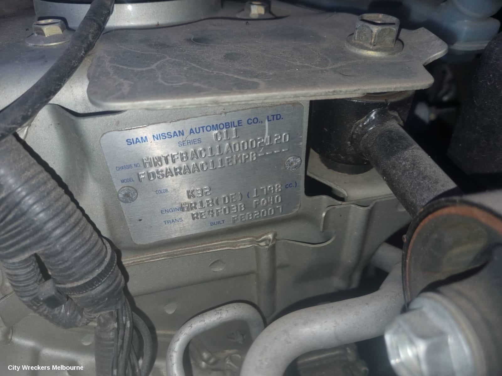 NISSAN TIIDA OXYGEN SENSOR, LOWER, C11, 09/2004 - 01/2013
