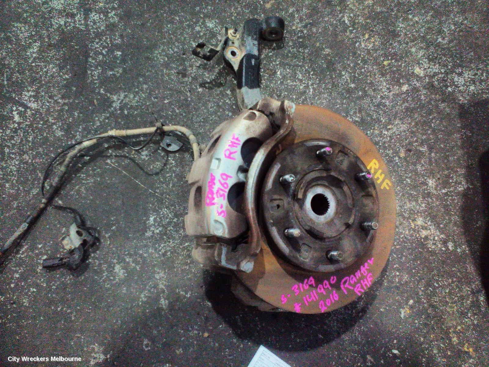 FORD RANGER RIGHT FRONT HUB ASSEMBLY, PX 1-2, 4WD, 06/2011 - 06/2018