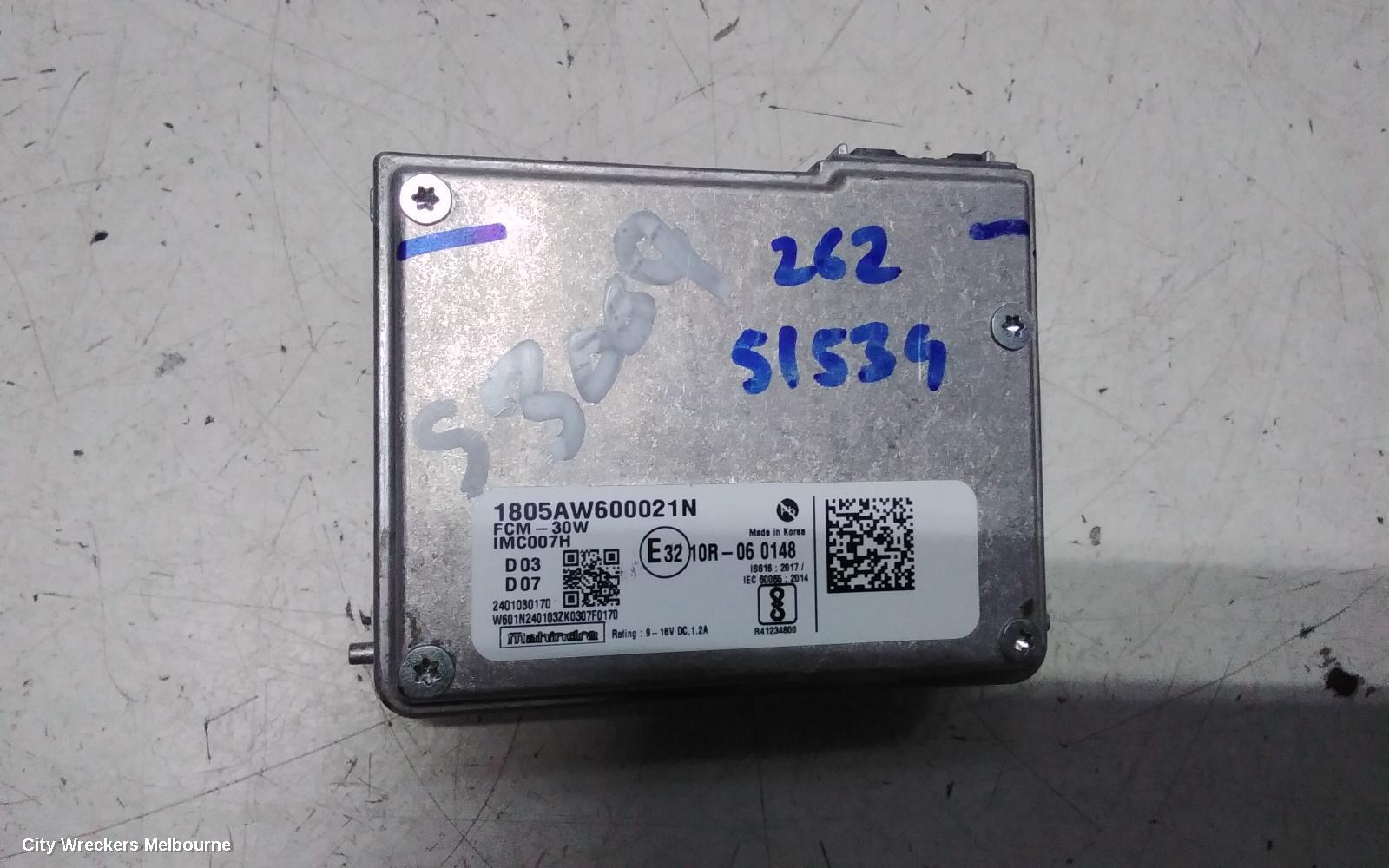 MAHINDRA XUV700 REVERSE CAMERA, W601, FRONT CAMERA (WINDSCREEN MOUNTED), 01/2023 ONWARDS