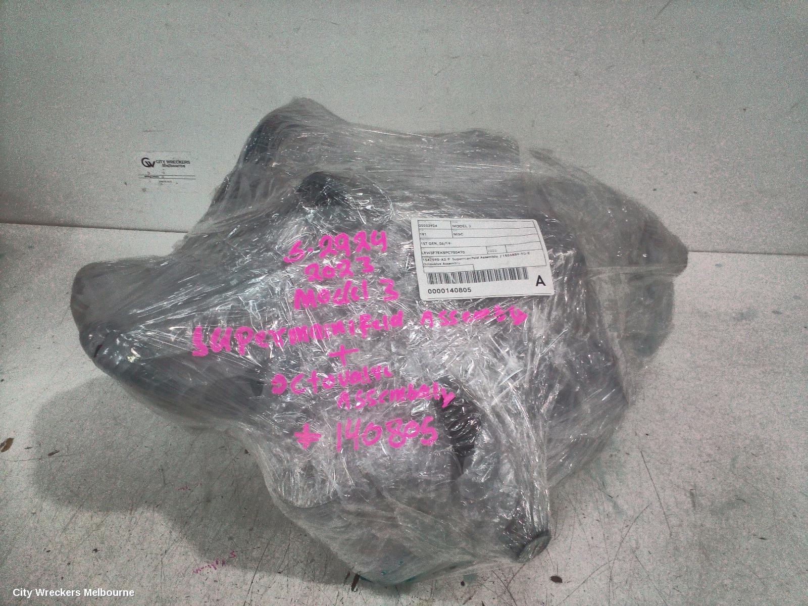 TESLA MODEL 3, 1ST GEN, 06/2019 ONWARDS, 1547595-A2-F  SUPERMANIFOLD ASSEMBLY  / 1506859-00-E  OCTOVALVE ASSEMBLY : 140805