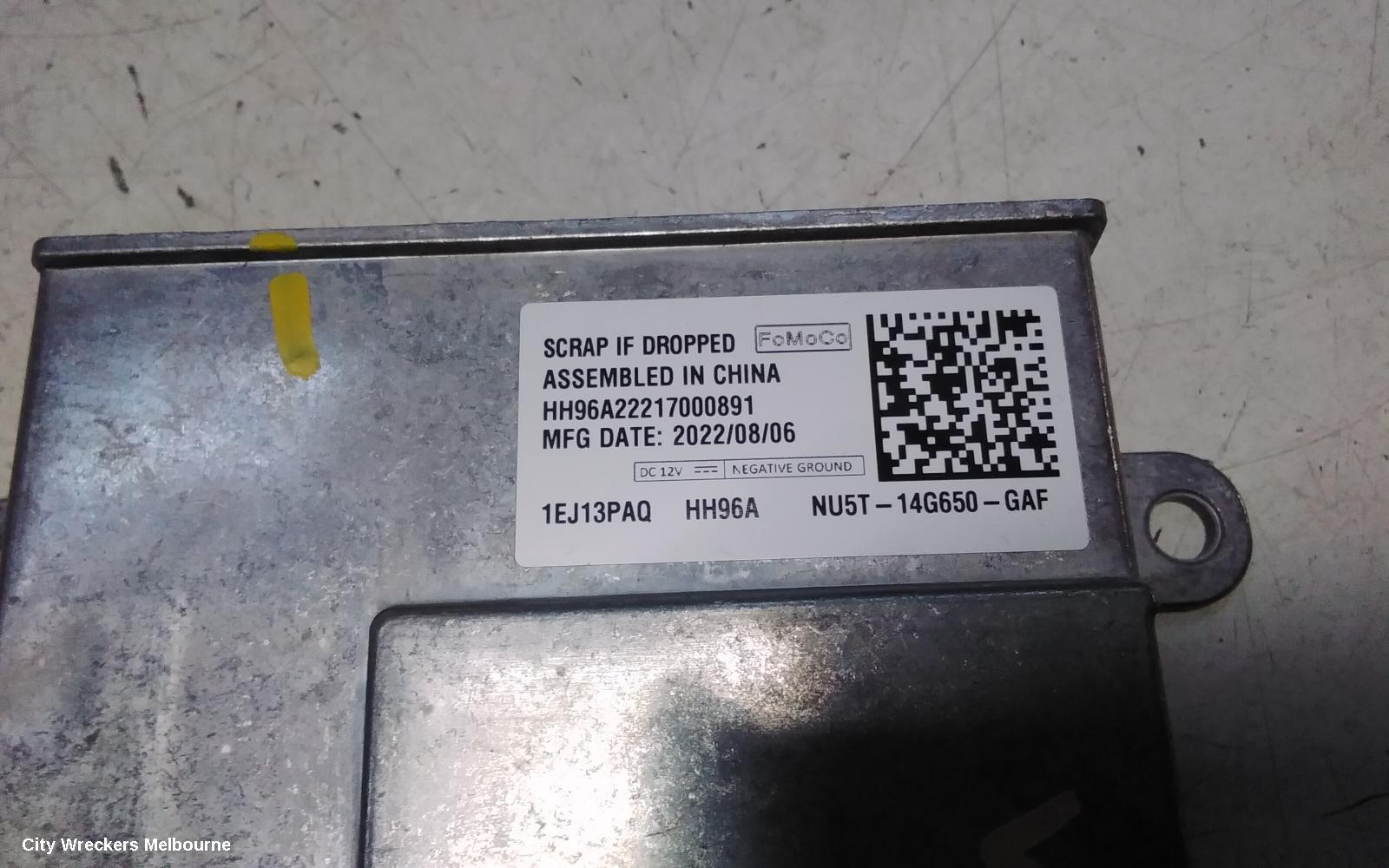 FORD RANGER ECU, RA, GATEWAY CONTROL MODULE, P/N NU5T14G650GAF, 05/2022 ONWARDS