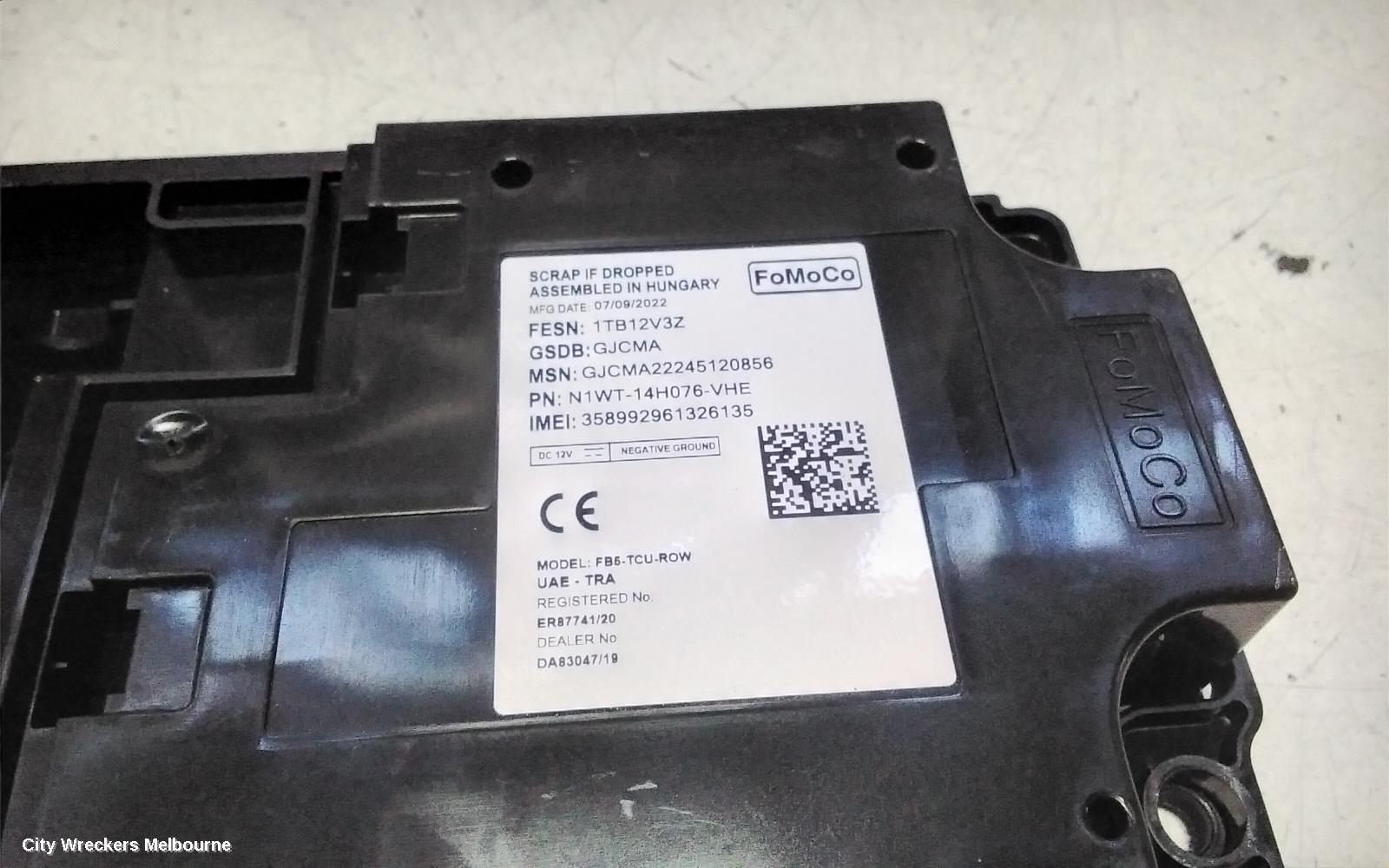 FORD RANGER ECU, RA, TRANSMISSION ECU, AUTO T/M, P/N MB3G12B565AJA, 05/2022 ONWARDS