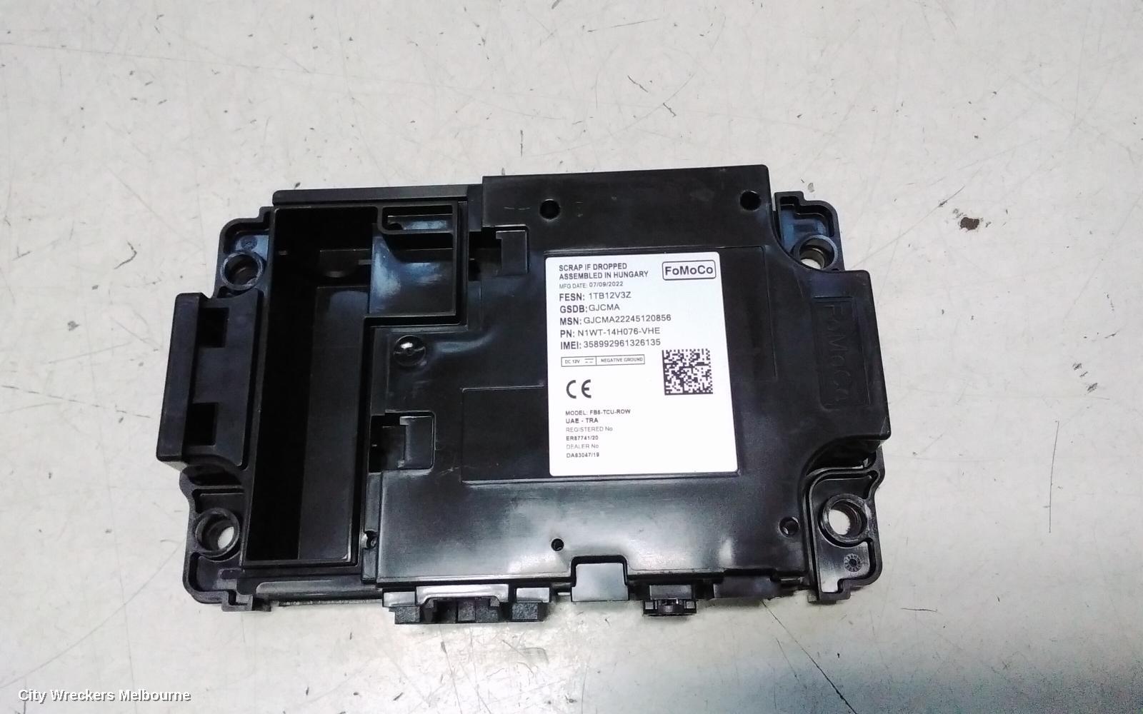 FORD RANGER ECU, RA, TRANSMISSION ECU, AUTO T/M, P/N MB3G12B565AJA, 05/2022 ONWARDS