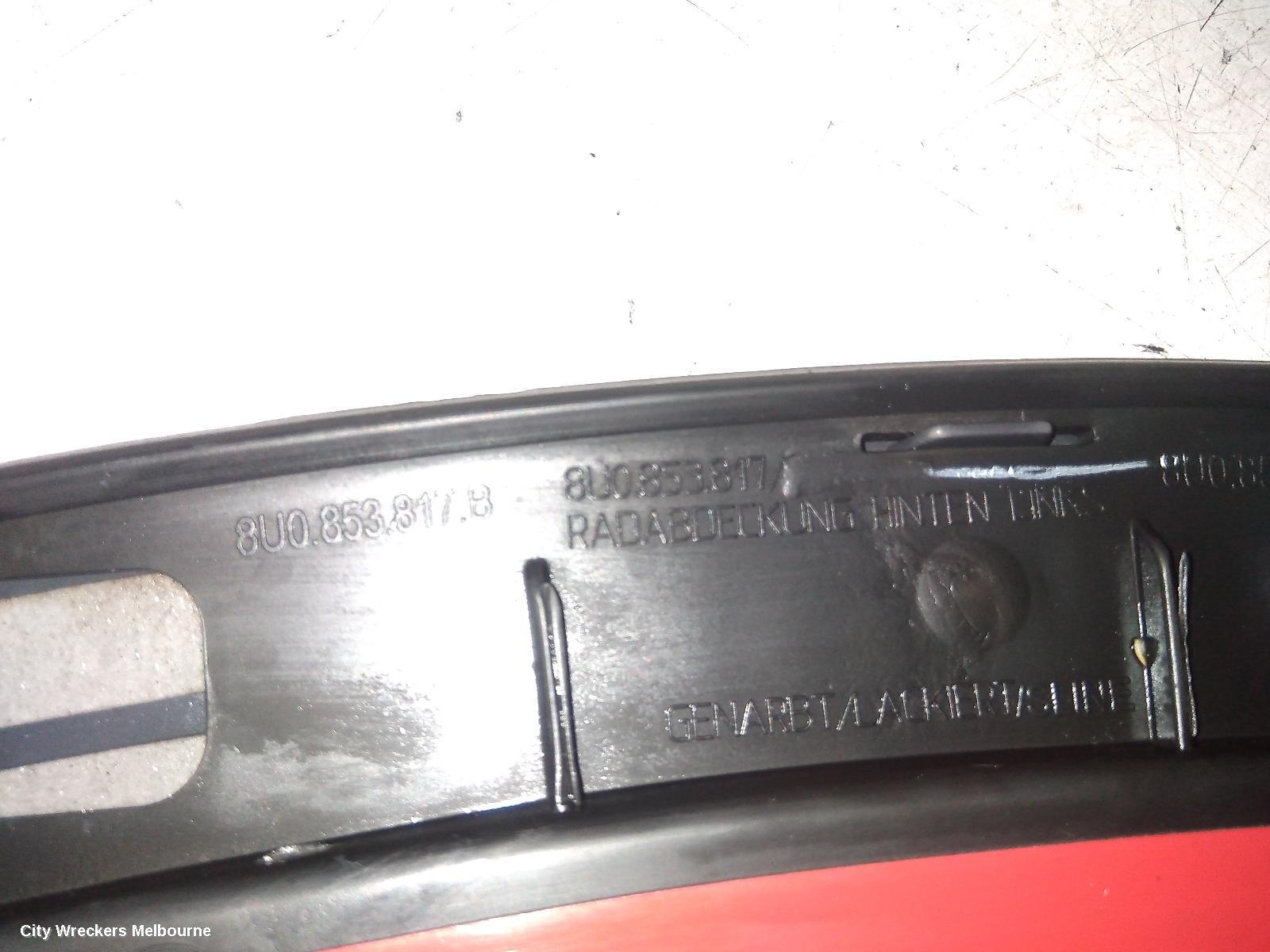AUDI Q3 WHEEL ARCH FLARE, LH REAR, 8U, 03/2012 - 12/2018