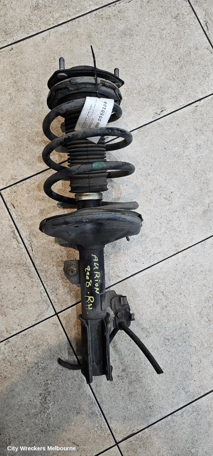 TOYOTA AURION RIGHT FRONT STRUT, GSV40R, STANDARD TYPE, 10/2006 - 03/2012