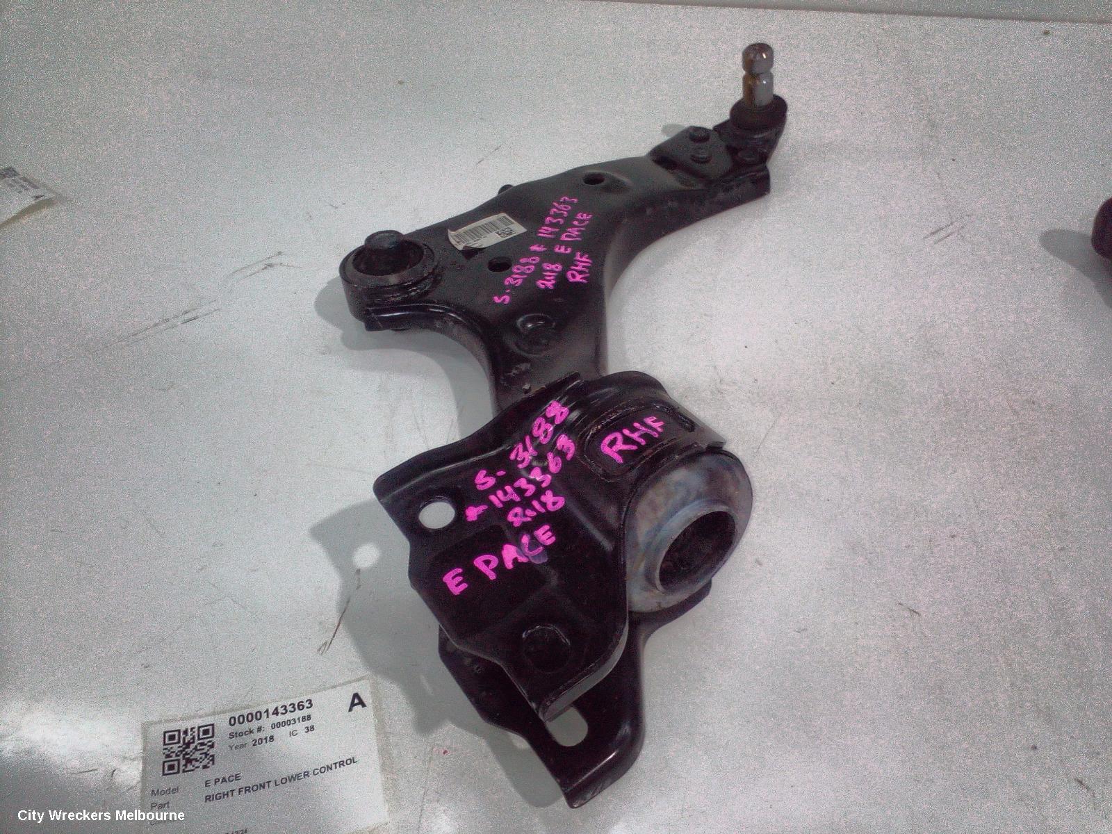 JAGUAR E PACE RIGHT FRONT LOWER CONTROL ARM, X540, 11/2017 - 12/2024