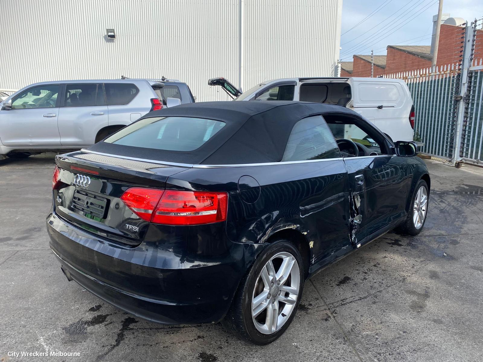 AUDI A3 RIGHT FRONT WINDOW REG/MOTOR, 8P, 2DR CABRIOLET, 11/2009 - 04/2013