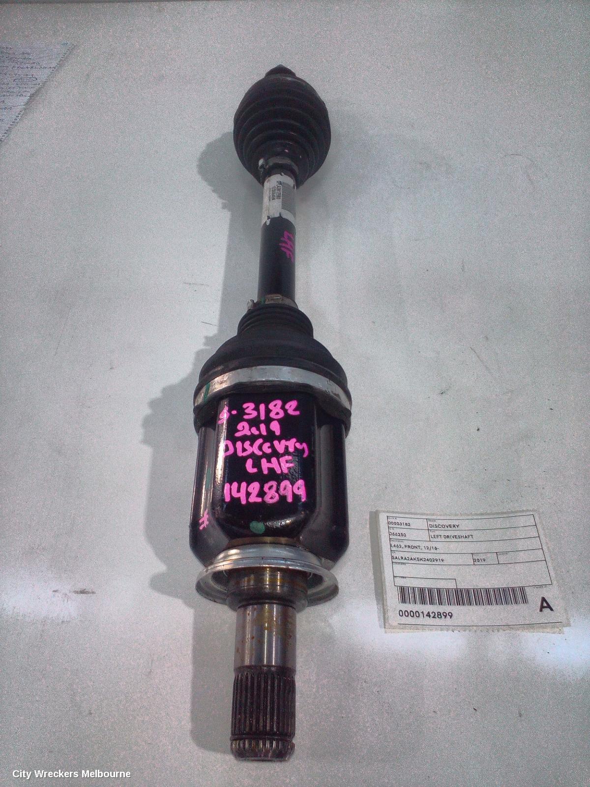 LAND ROVER DISCOVERY LEFT DRIVESHAFT, L462, FRONT, 12/2016 ONWARDS