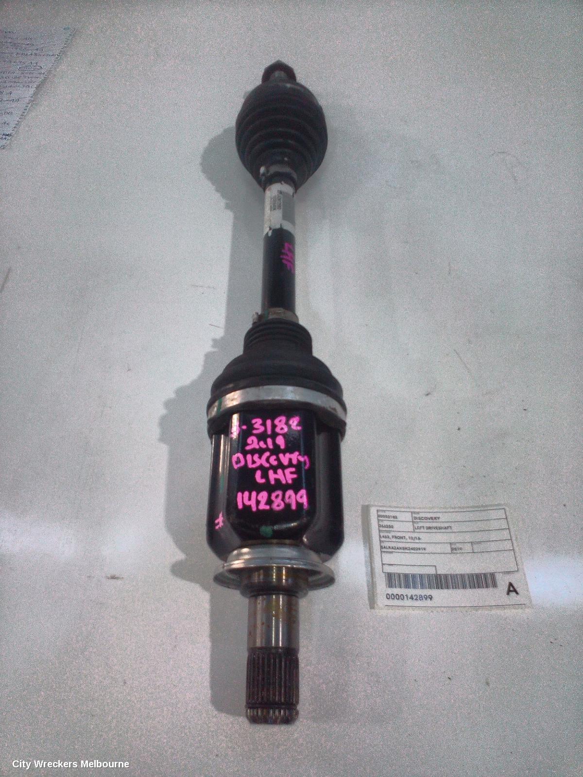 LAND ROVER DISCOVERY LEFT DRIVESHAFT, L462, FRONT, 12/2016 ONWARDS