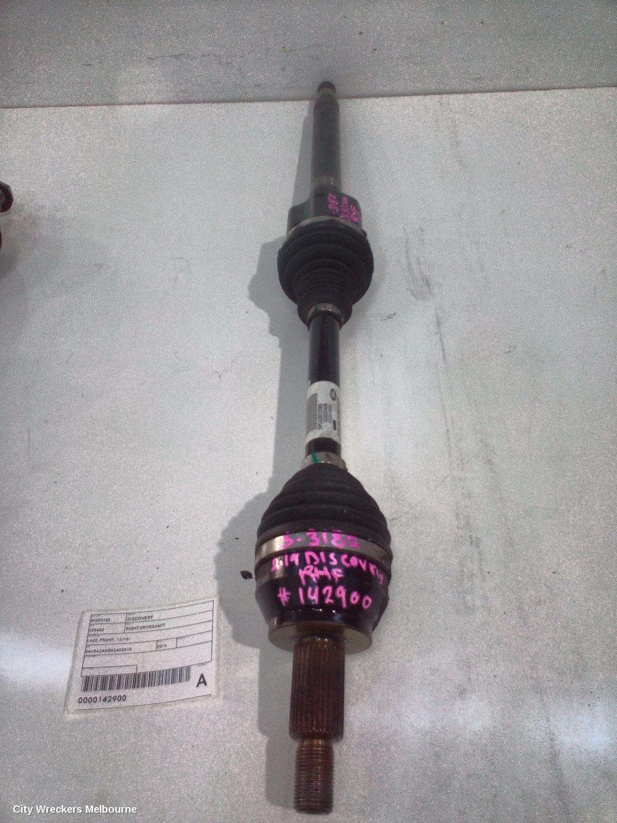 LAND ROVER DISCOVERY RIGHT DRIVESHAFT, L462, FRONT, 12/2016 ONWARDS