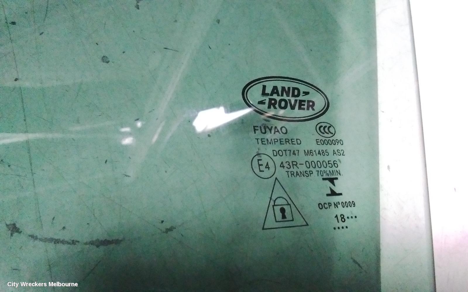LAND ROVER DISCOVERY LEFT FRONT DOOR WINDOW, L462, 12/2016 ONWARDS
