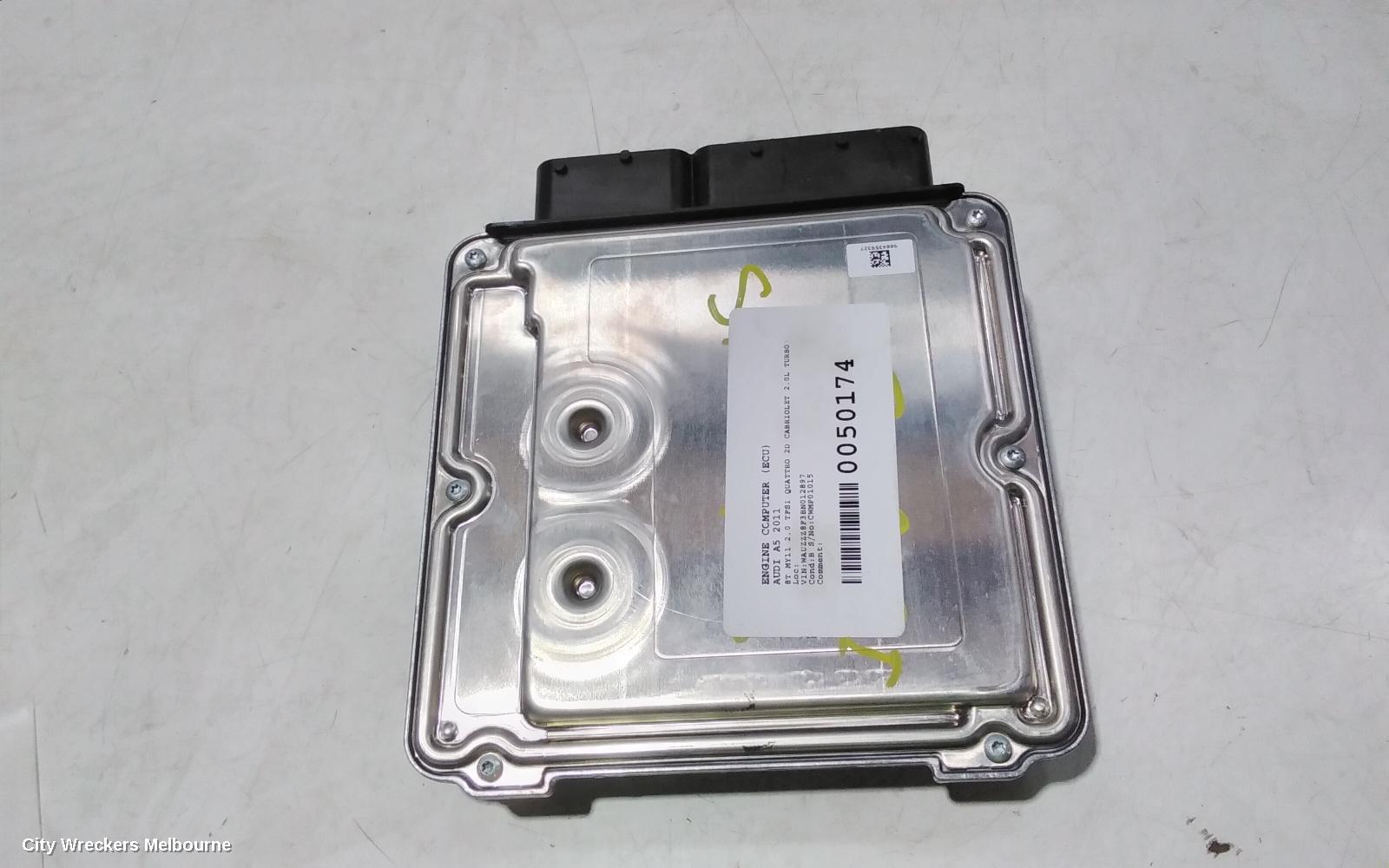 AUDI A5 ECU, ENGINE ECU, 2.0, PETROL, CDNC CODE, ECU ONLY, 8T, 08/2009 - 08/2013