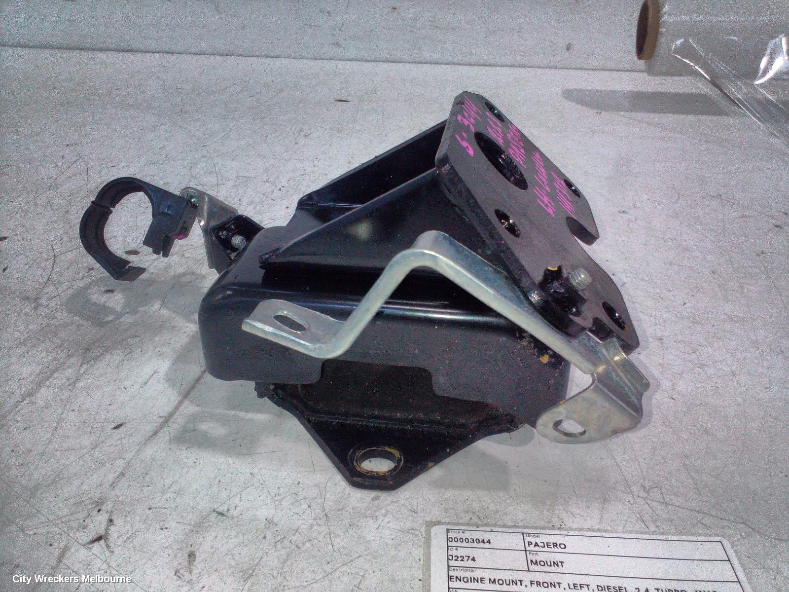 MITSUBISHI PAJERO MOUNT, ENGINE MOUNT, FRONT, LEFT, DIESEL, 2.4, TURBO, 4N15, PAJERO SPORT, QE-QG, 10/2015 ONWARDS