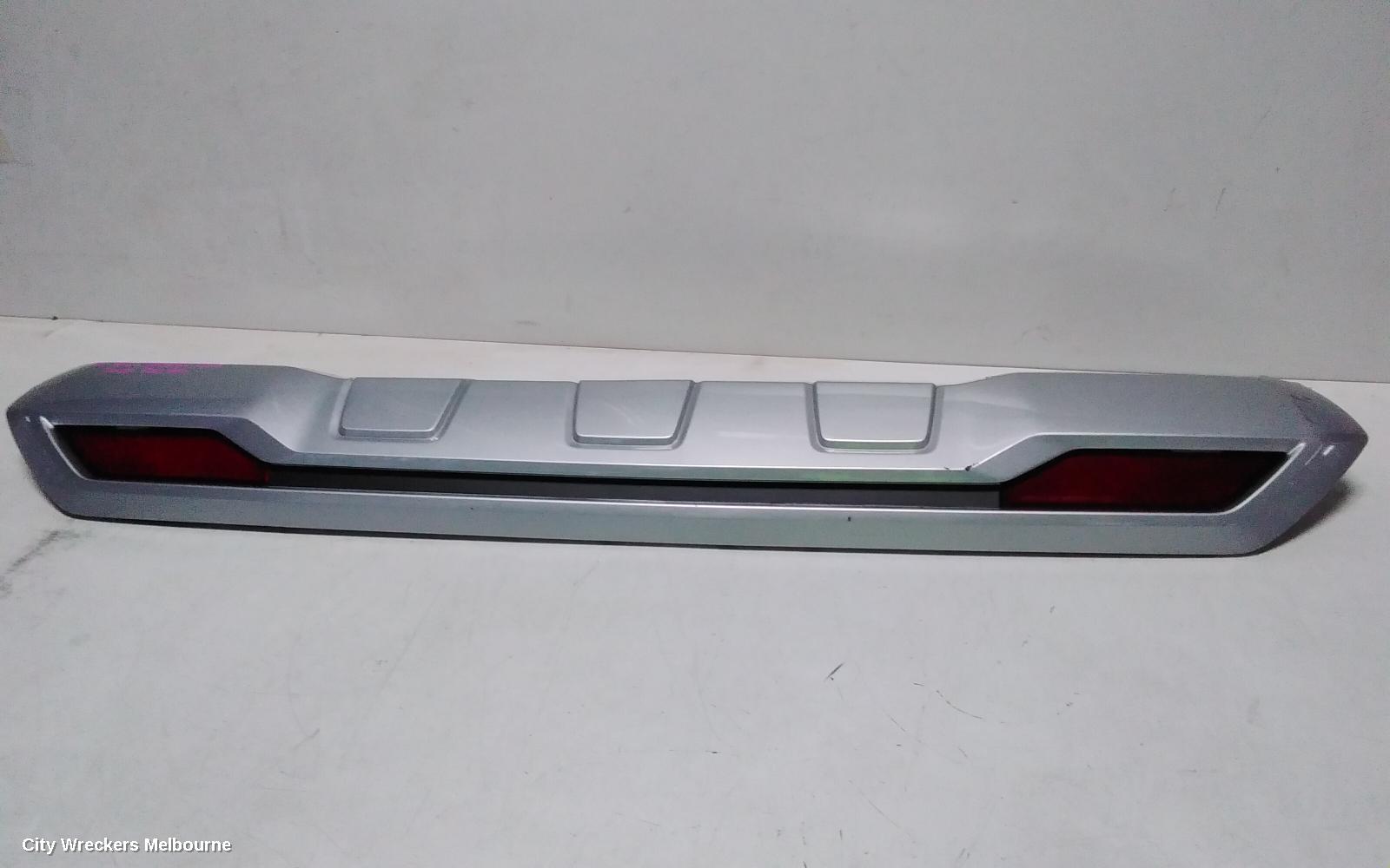 MITSUBISHI PAJERO REAR BUMPER, BUMPER BAR LOWER MOULDING, PAJERO SPORT, QF, SILVER, 11/2019 - 02/2024
