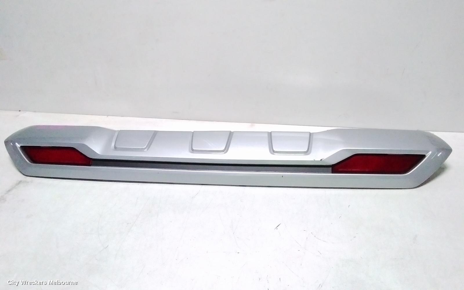 MITSUBISHI PAJERO REAR BUMPER, BUMPER BAR LOWER MOULDING, PAJERO SPORT, QF, SILVER, 11/2019 - 02/2024