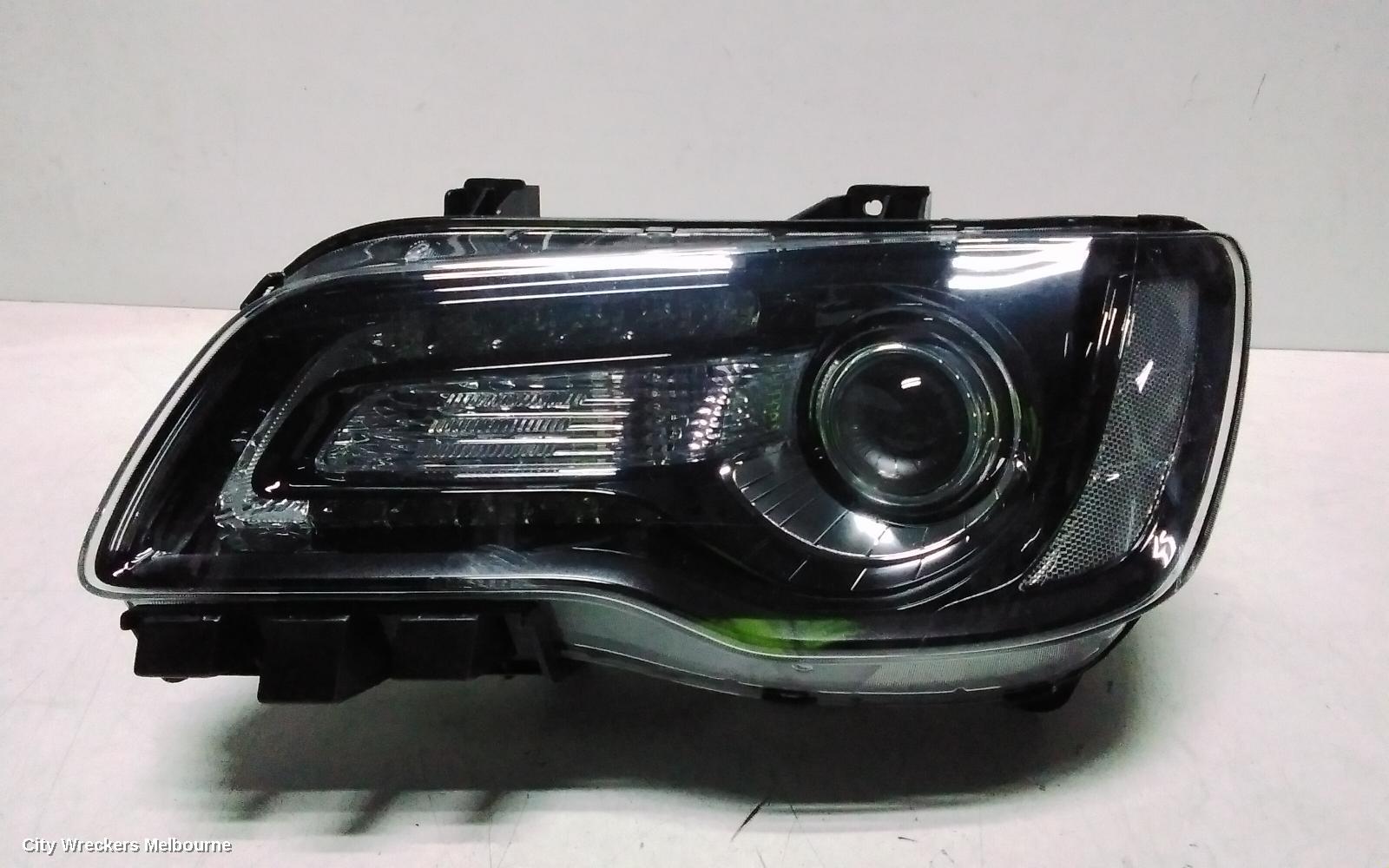 CHRYSLER 300C LEFT HEADLAMP, LX2, XENON, W/ BLACK BEZEL TYPE, 01/2015 - 12/2021