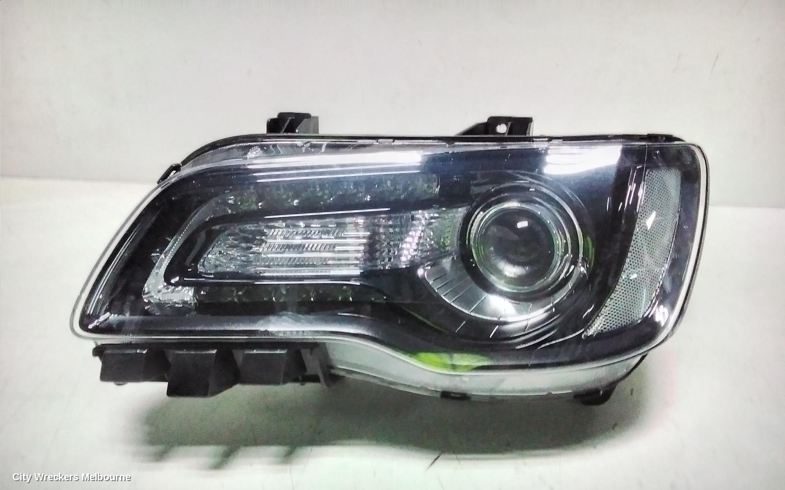 CHRYSLER 300C LEFT HEADLAMP, LX2, XENON, W/ BLACK BEZEL TYPE, 01/2015 - 12/2021
