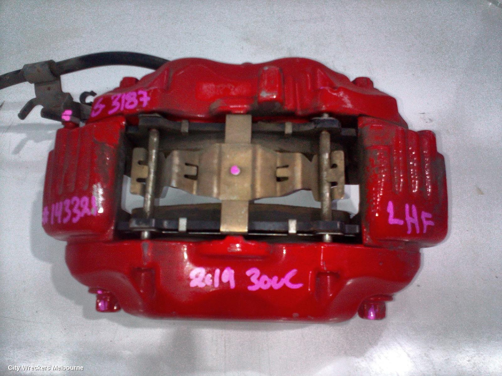 CHRYSLER 300C CALIPER, LX, LH FRONT, RED, 360MM ROTOR, BREMBO, 12/2011 - 12/2021