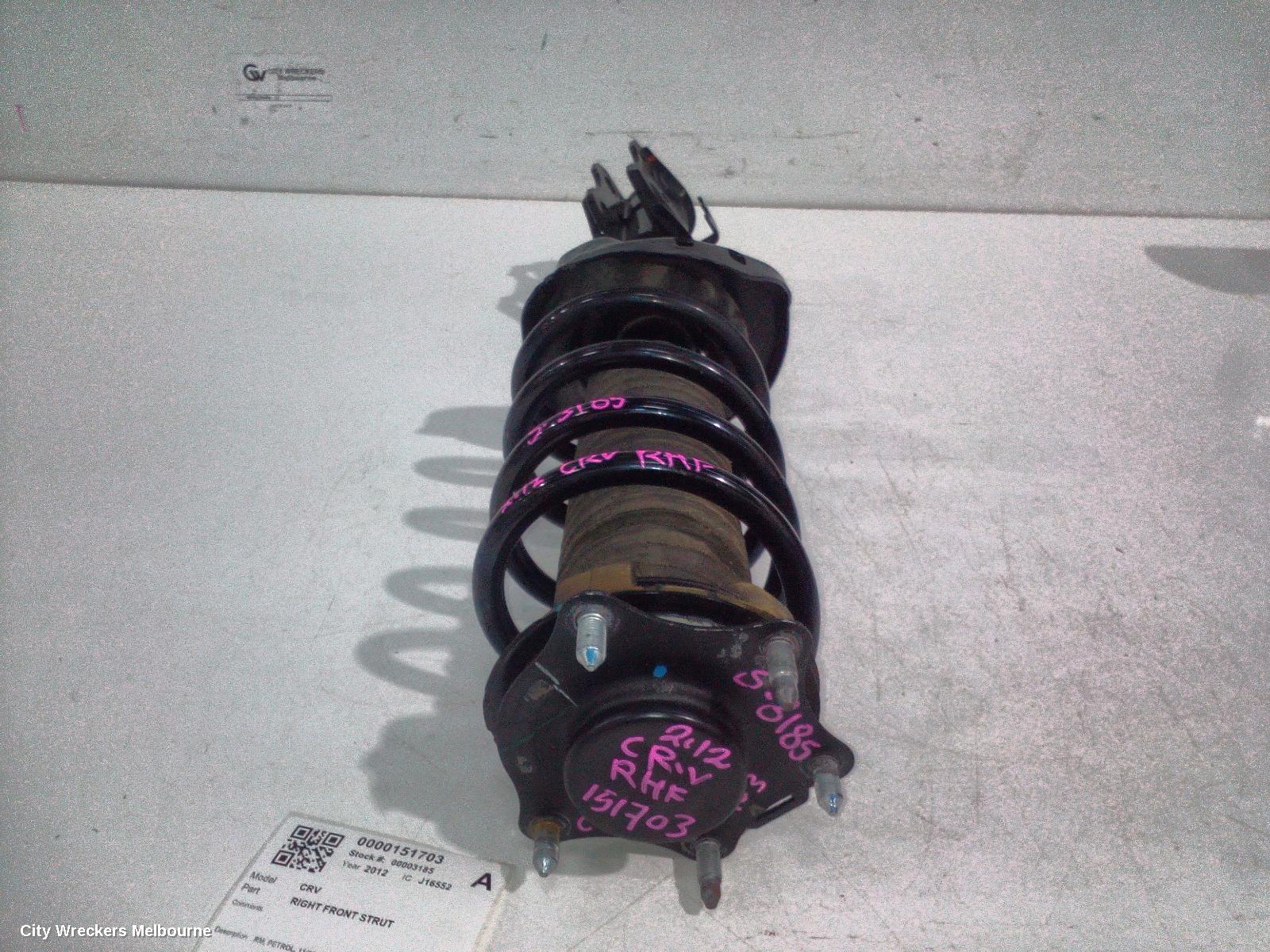 HONDA CRV RIGHT FRONT STRUT, RM, PETROL, 11/2012 - 10/2014