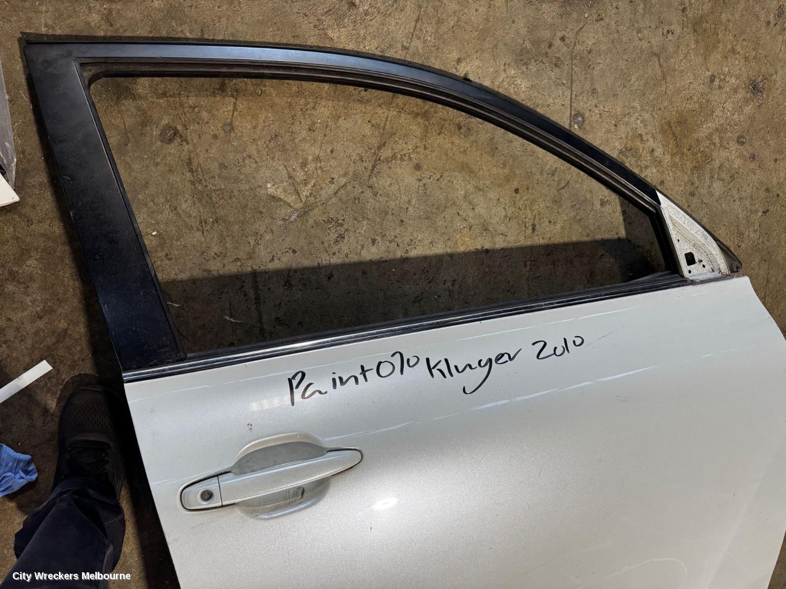 TOYOTA KLUGER RIGHT FRONT DOOR, GSU40-GSU45, 08/2007 - 02/2014
