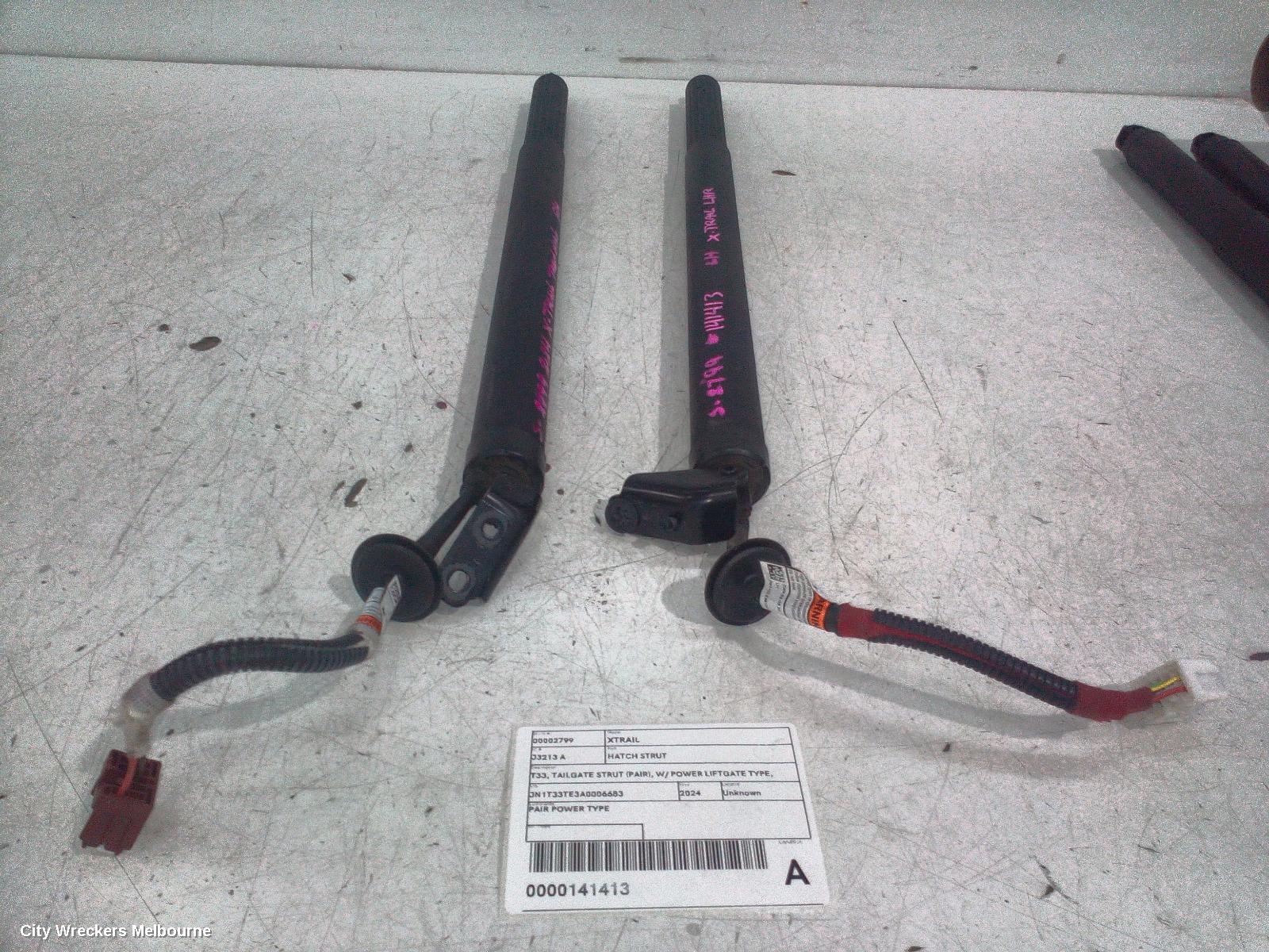 NISSAN XTRAIL HATCH STRUT, T33, TAILGATE STRUT (PAIR), W/ POWER LIFTGATE TYPE, 08/2022 ONWARDS