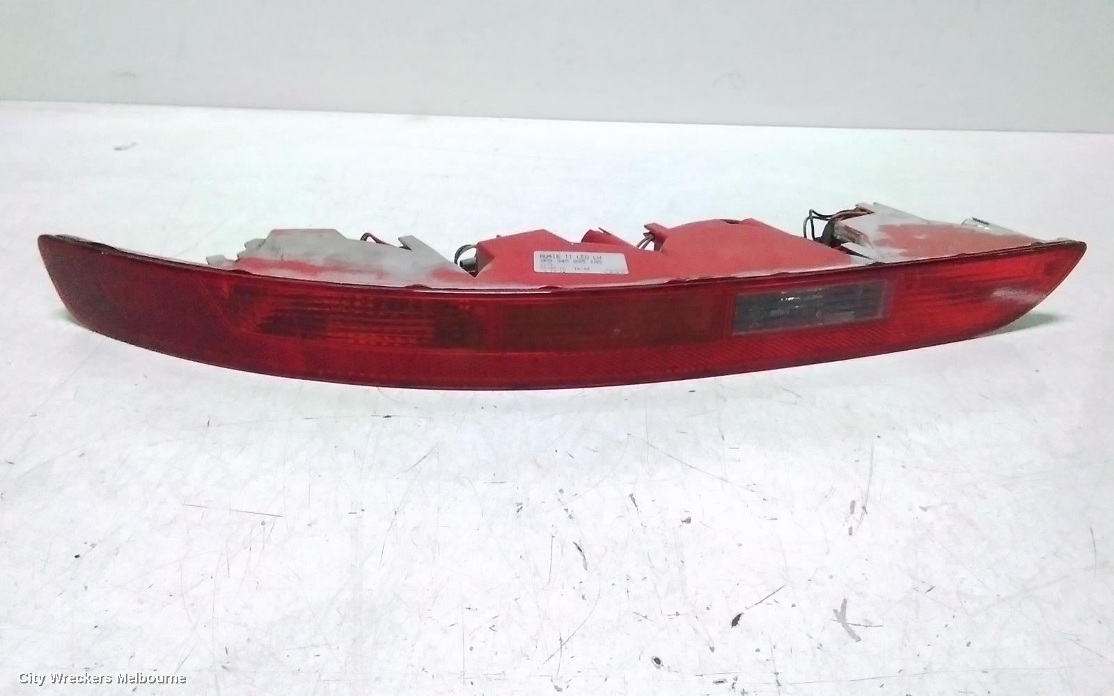 AUDI Q5 LEFT TAILLIGHT, IN BUMPER, 8R, 12/2008 - 01/2017
