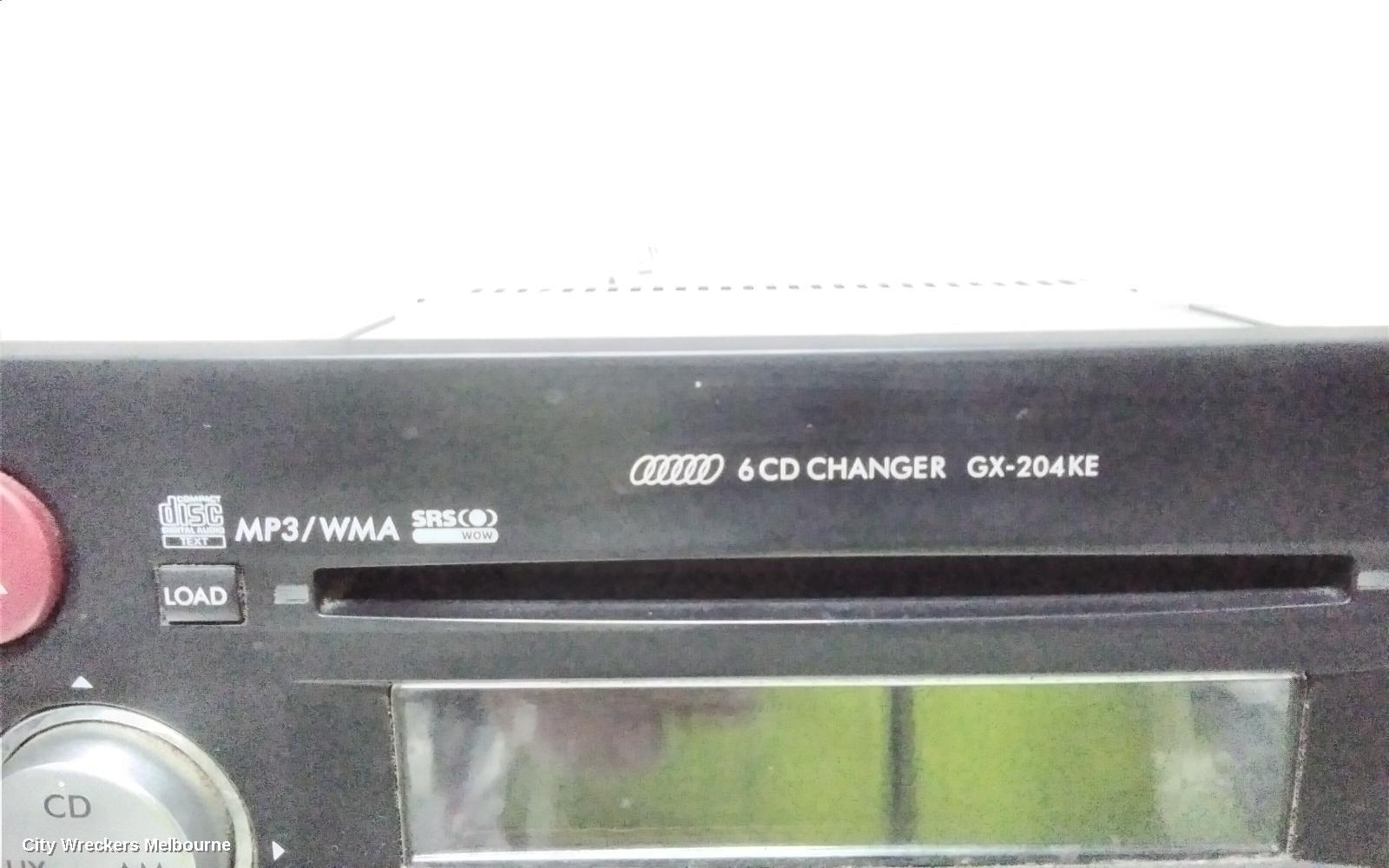 SUBARU OUTBACK RADIO/CD/DVD/SAT/TV, CD STACKER IN DASH, 4TH GEN (MODEL GX204KE), DUAL ZONE, 09/2006 - 08/2009