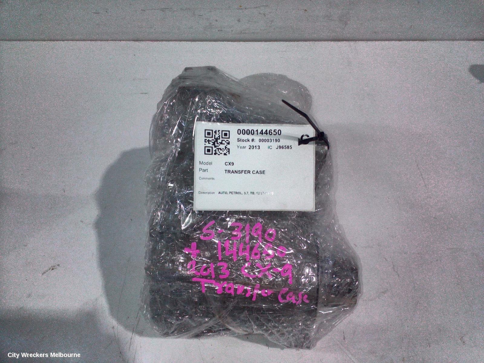 MAZDA CX9 TRANSFER CASE, AUTO, PETROL, 3.7, TB, 12/2007 - 12/2015