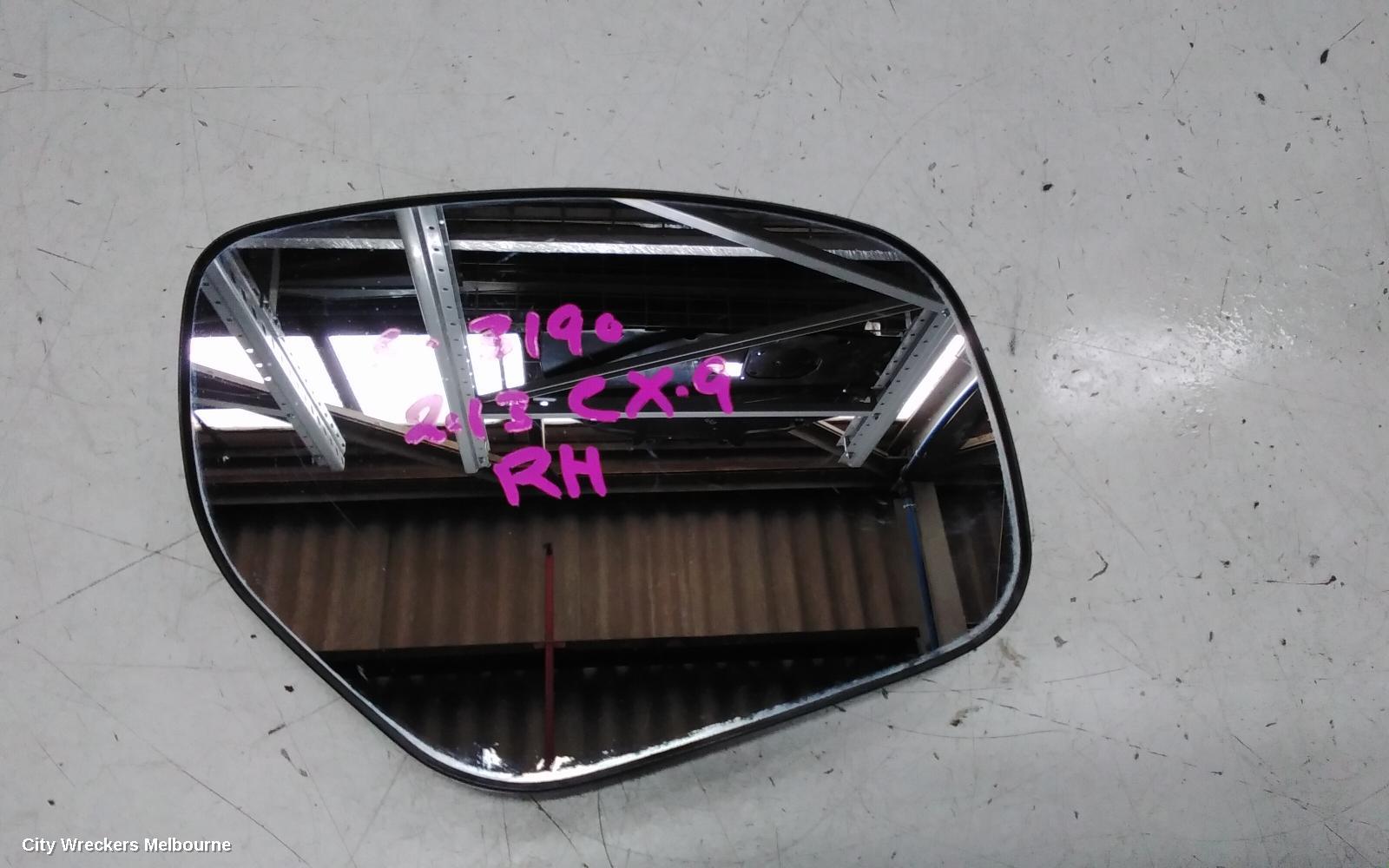 MAZDA CX9 RIGHT DOOR MIRROR, TB, NON BLINDSPOT, NON HEATED TYPE, 06/2009 - 12/2015