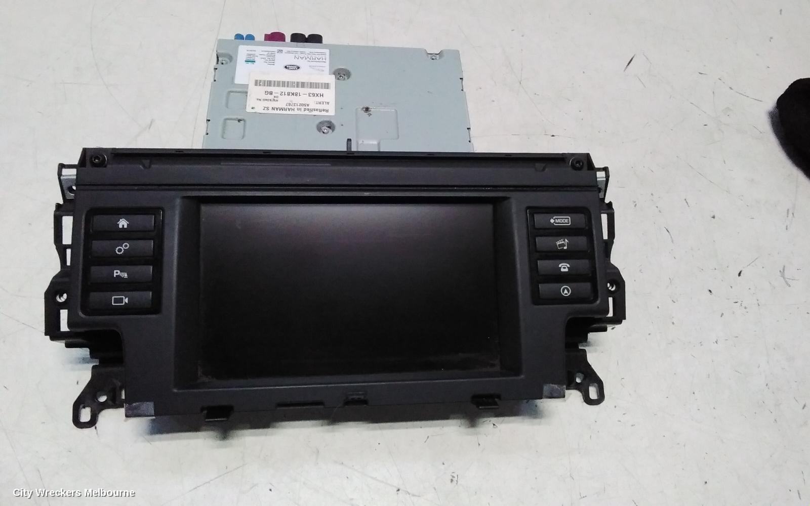 LAND ROVER DISCOVERY SPORT RADIO/CD/DVD/SAT/TV, DISPLAY UNIT, 8IN TOUCHSCREEN, L550, 01/2015 - 06/2019