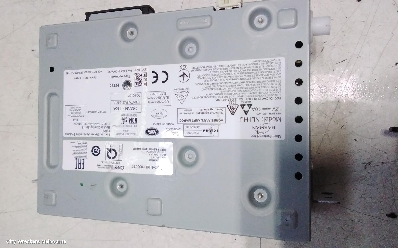 LAND ROVER DISCOVERY SPORT RADIO/CD/DVD/SAT/TV, DISPLAY UNIT, 8IN TOUCHSCREEN, L550, 01/2015 - 06/2019