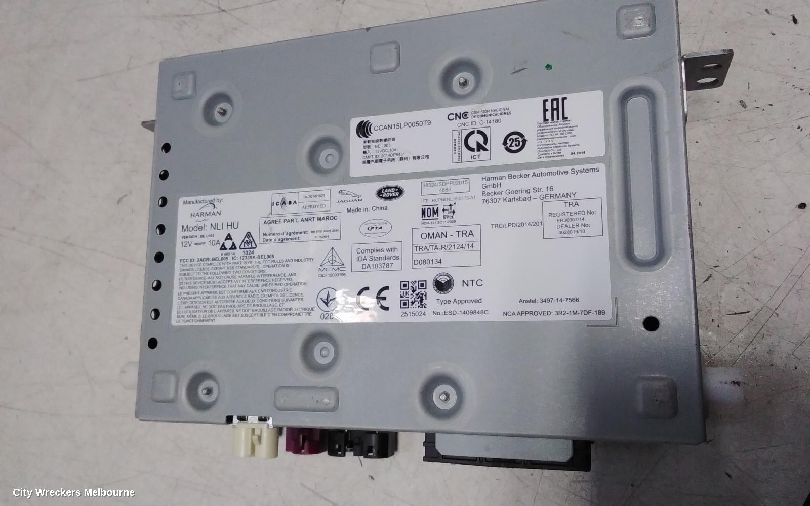 LAND ROVER DISCOVERY SPORT RADIO/CD/DVD/SAT/TV, DISPLAY UNIT, 8IN TOUCHSCREEN, L550, 01/2015 - 06/2019
