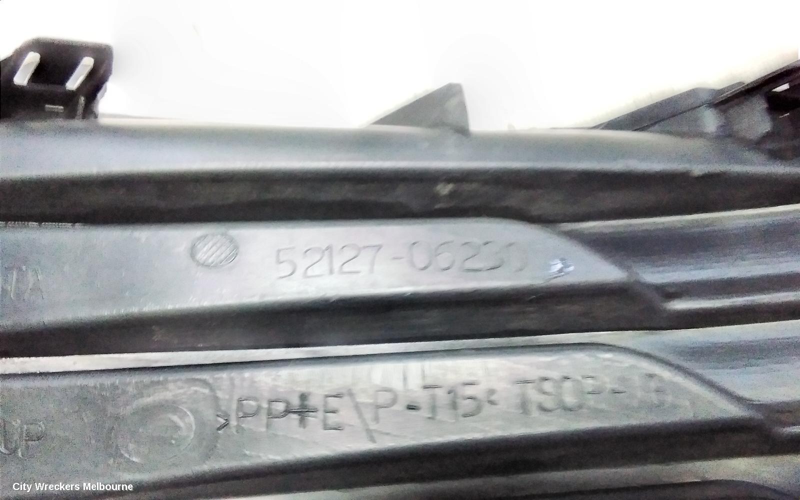 TOYOTA AURION GRILLE, BUMPER GRILLE (RH SIDE), GSV40R, 10/2006 - 03/2012