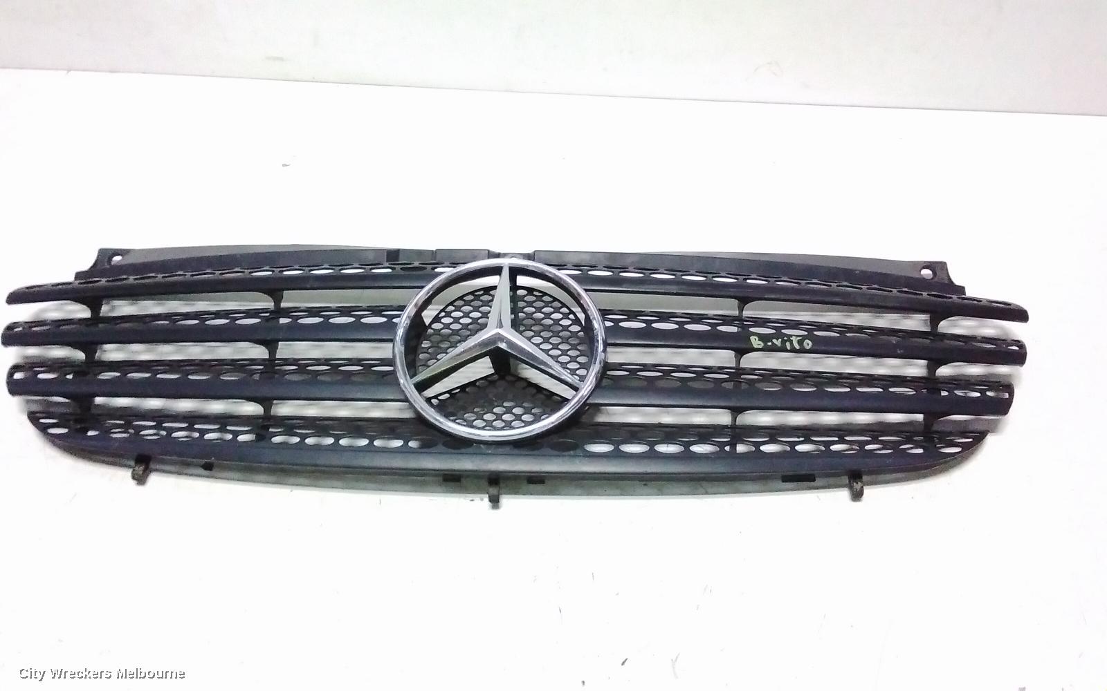 MERCEDES VITO GRILLE, 639, RADIATOR GRILLE, BLACK, W/ CHROME EMBLEM, 04/2004 - 01/2011