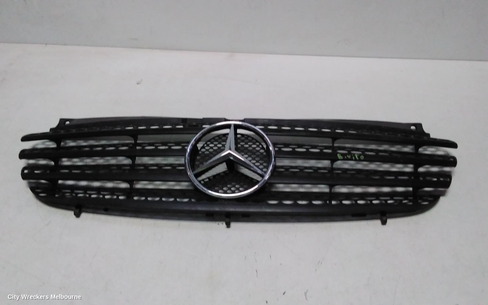 MERCEDES VITO GRILLE, 639, RADIATOR GRILLE, BLACK, W/ CHROME EMBLEM, 04/2004 - 01/2011