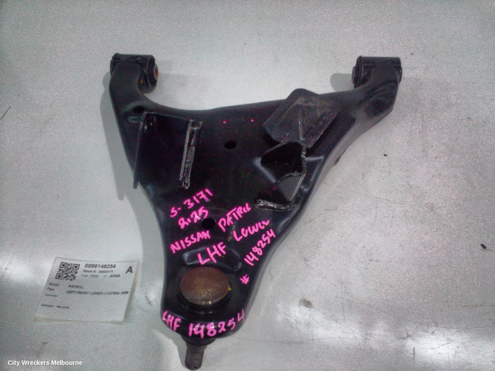NISSAN PATROL LEFT FRONT LOWER CONTROL ARM, Y62, 11/2012 ONWARDS
