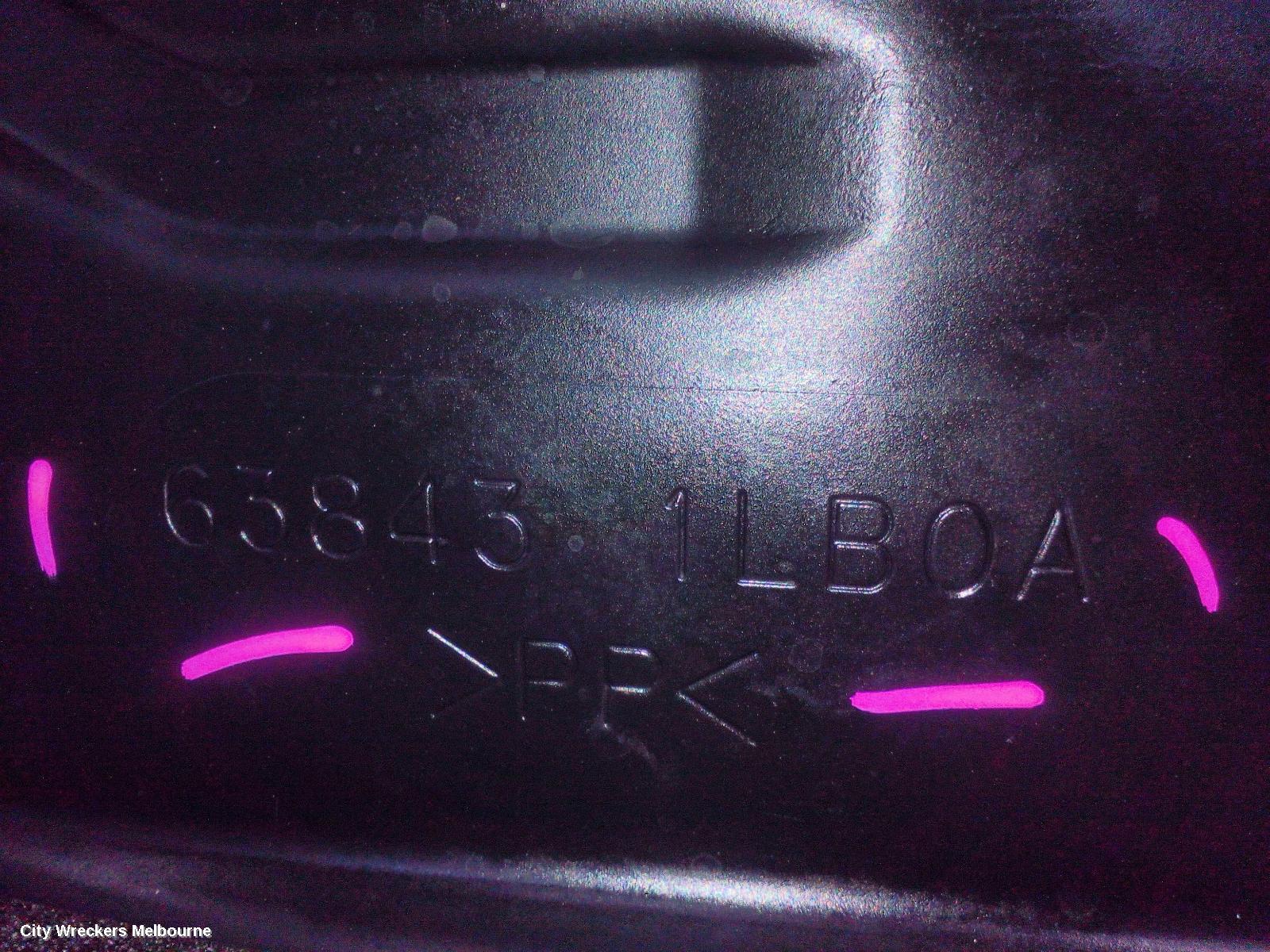NISSAN PATROL LEFT GUARD LINER, FRONT, Y62, 11/2012 ONWARDS