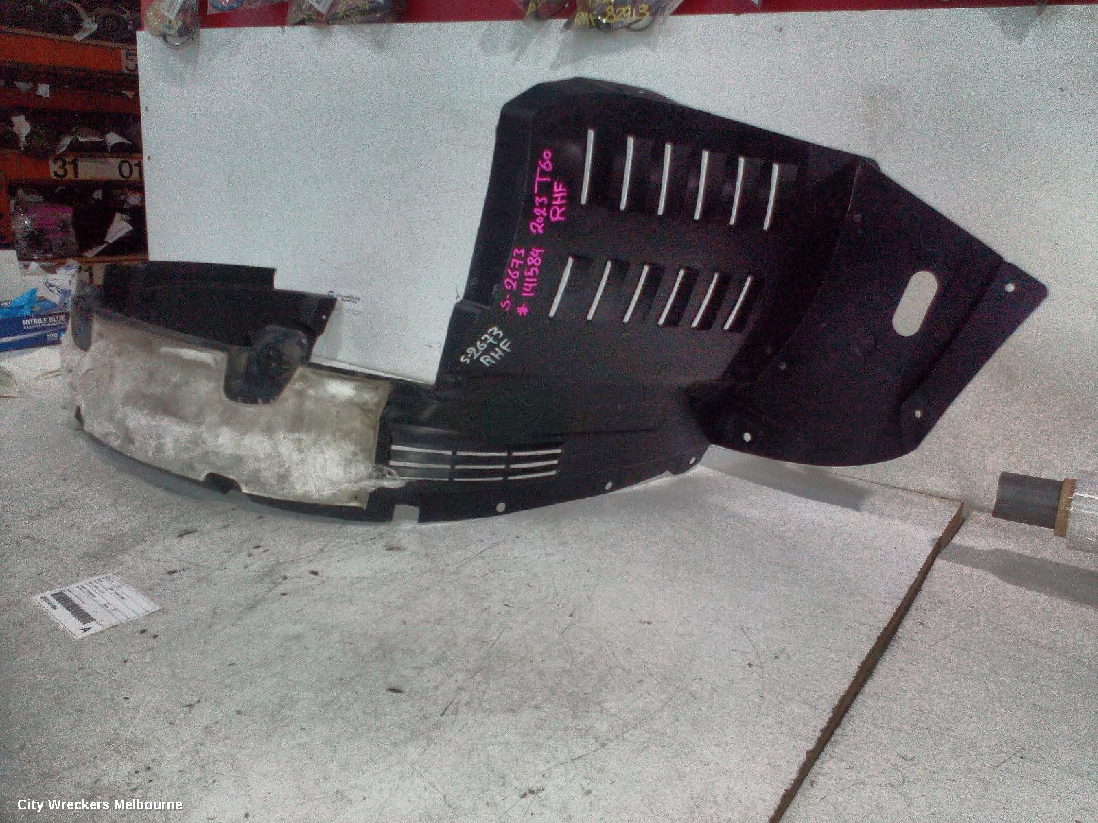 LDV T60 RIGHT GUARD LINER, SK8C, FRONT, 08/2021 ONWARDS