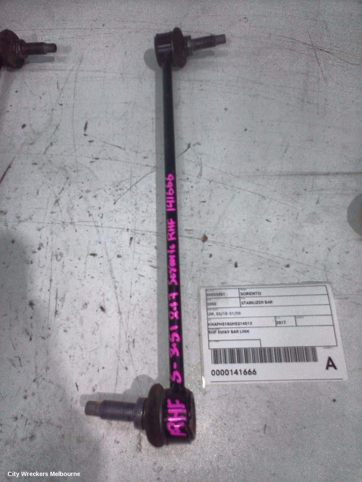 KIA SORENTO STABILISER BAR, UM, 03/2015 - 02/2020