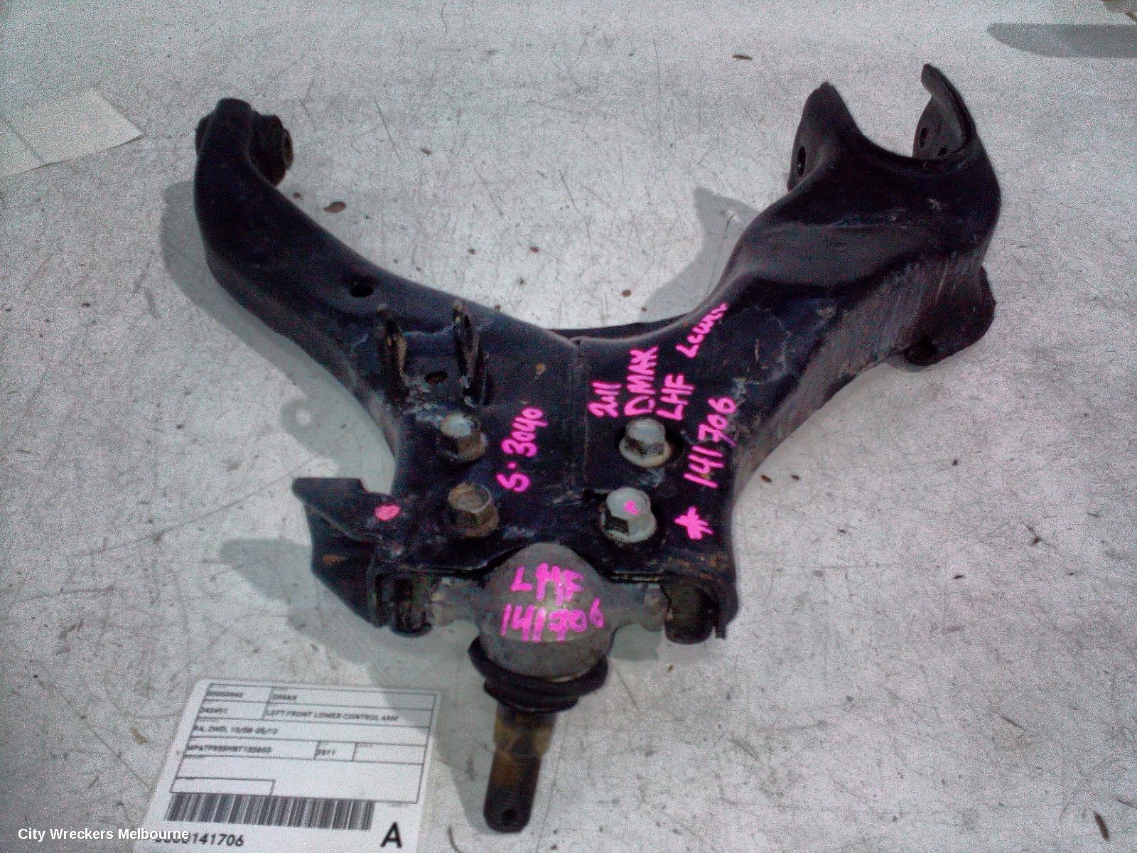 ISUZU DMAX LEFT FRONT LOWER CONTROL ARM, RA, 2WD, 10/2008 - 05/2012