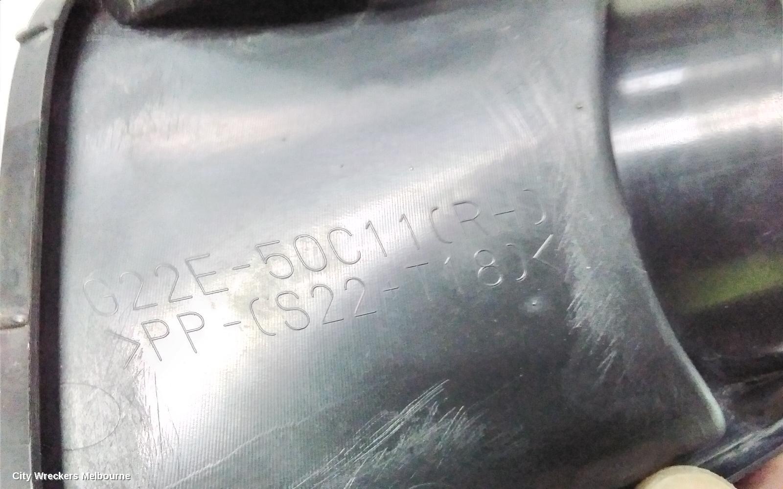 MAZDA 6 RIGHT INDICATOR/FOG/SIDE, BUMPER FOGLAMP, GG/GY, LUXURY SPORT TYPE, 09/2002 - 07/2005