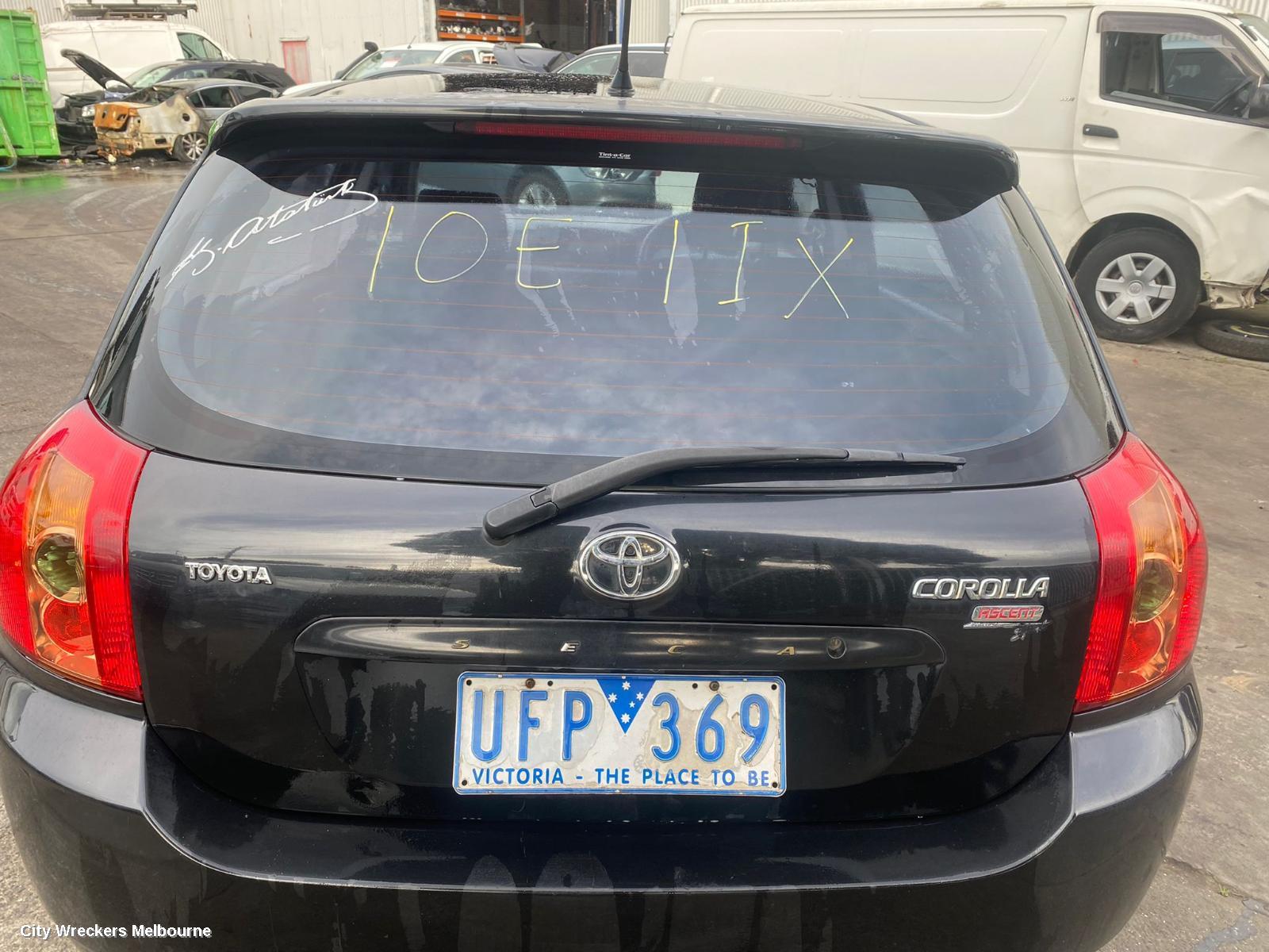 TOYOTA COROLLA RIGHT REAR WND REG/MOTOR, ZZE122, MANUAL, 12/2001 - 06/2007