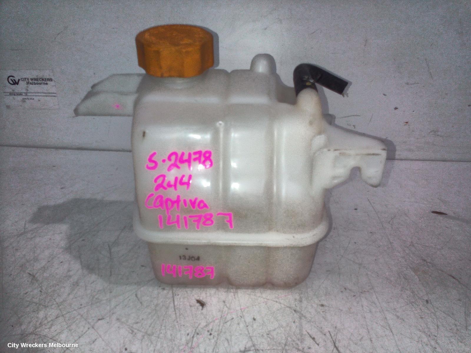 HOLDEN CAPTIVA OVERFLOW BOTTLE, CG, DIESEL/PETROL, 02/2011 - 06/2018
