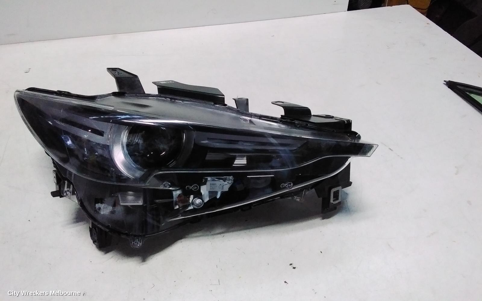 MAZDA CX8 RIGHT HEADLAMP, KG, W/ LED, ADAPTIVE TYPE, 11/2022 - 12/2023