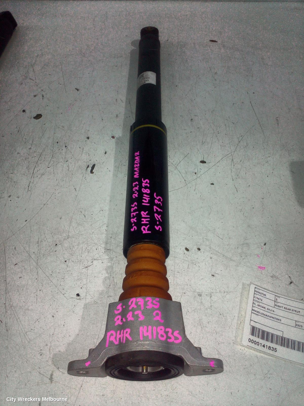 MAZDA 2 RIGHT REAR STRUT, DL, SEDAN, 09/2014 ONWARDS