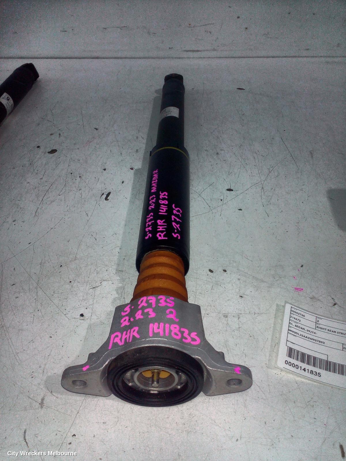 MAZDA 2 RIGHT REAR STRUT, DL, SEDAN, 09/2014 ONWARDS
