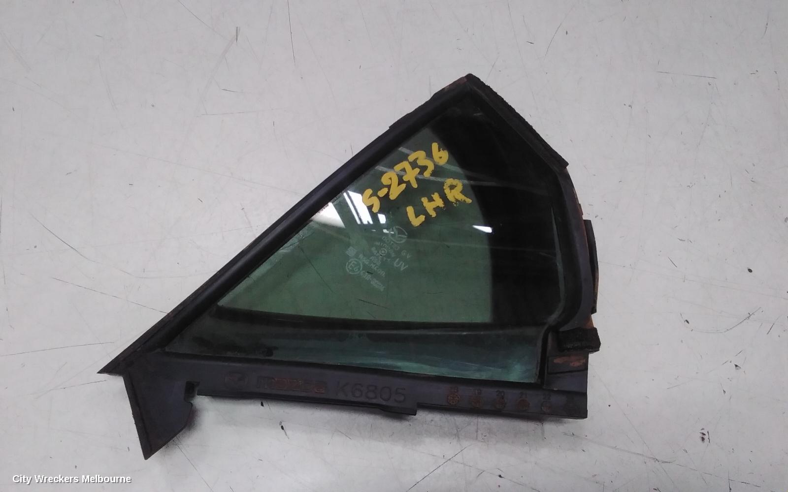 MAZDA 3 LEFT REAR 1/4 DOOR GLASS, BP, 03/2019 ONWARDS